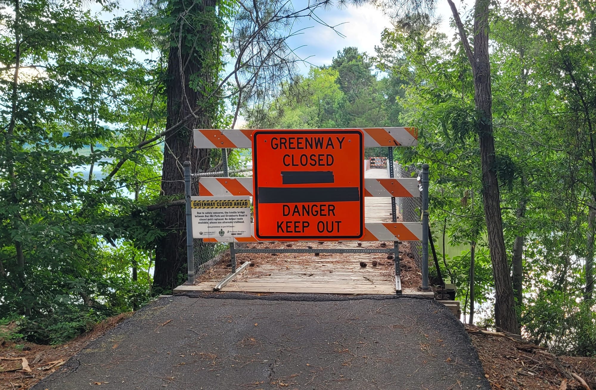 Atlantic & Yadkin Greenway work is on deck, just not on schedule