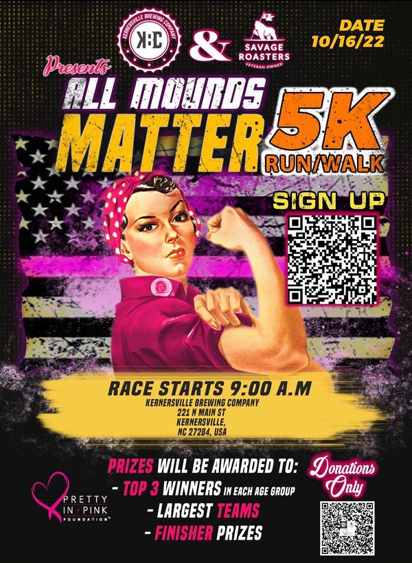 All Mounds Matter 5K in Kernersville to support breast cancer patients